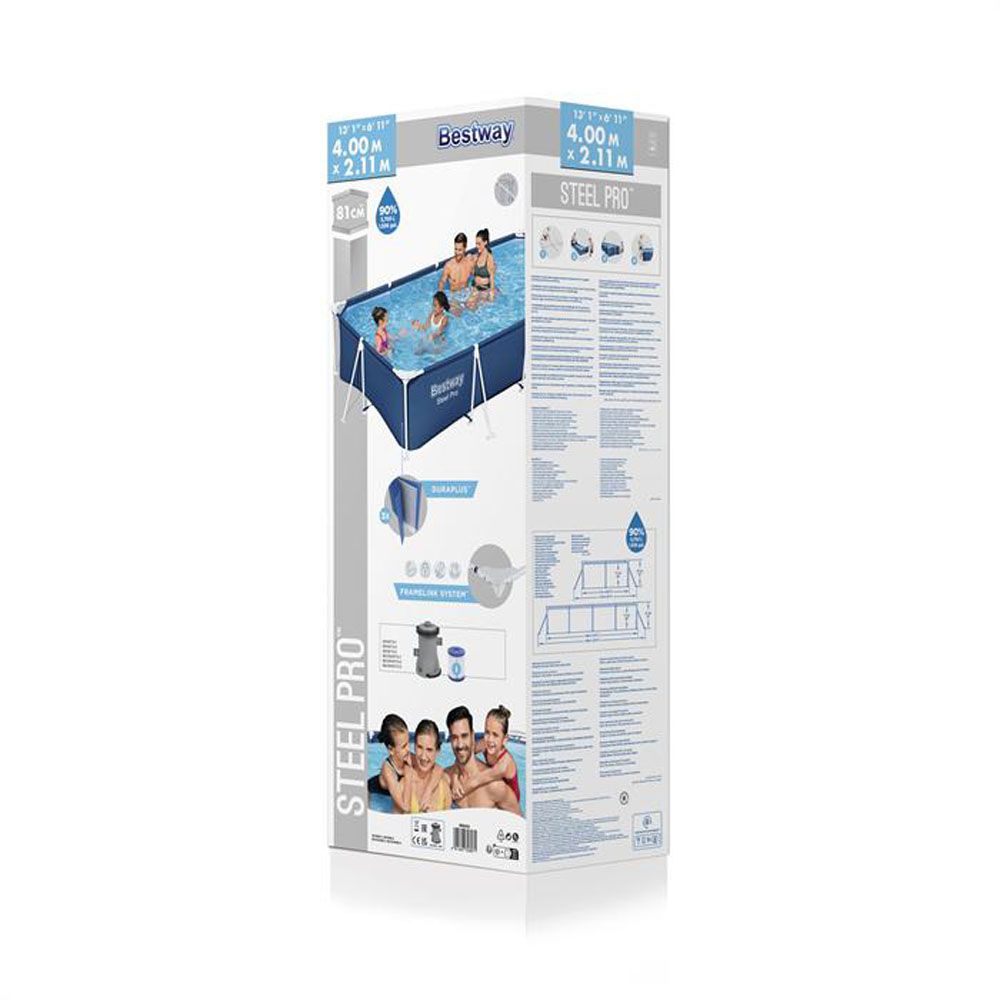 Bestway Steel Pro uima-allas 400 x 211 x 81 cm