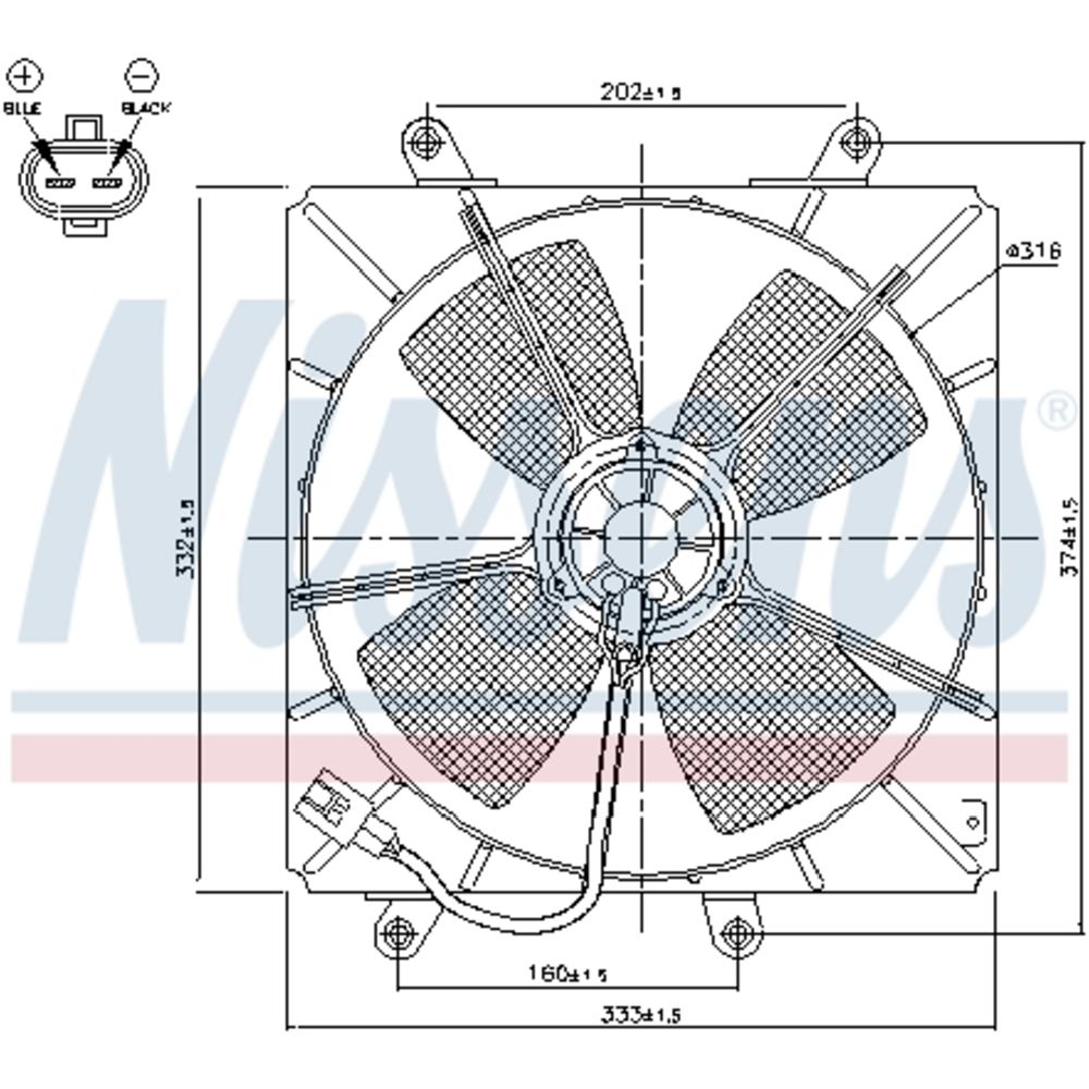 Mootorijahutuse ventilaator 13-1525