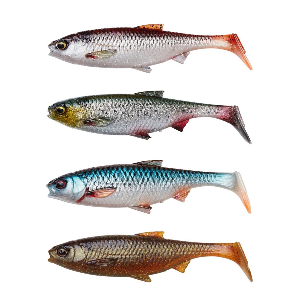Savage Gear 3D River Roach jigg 8 cm Clear Water Mix 4 st.