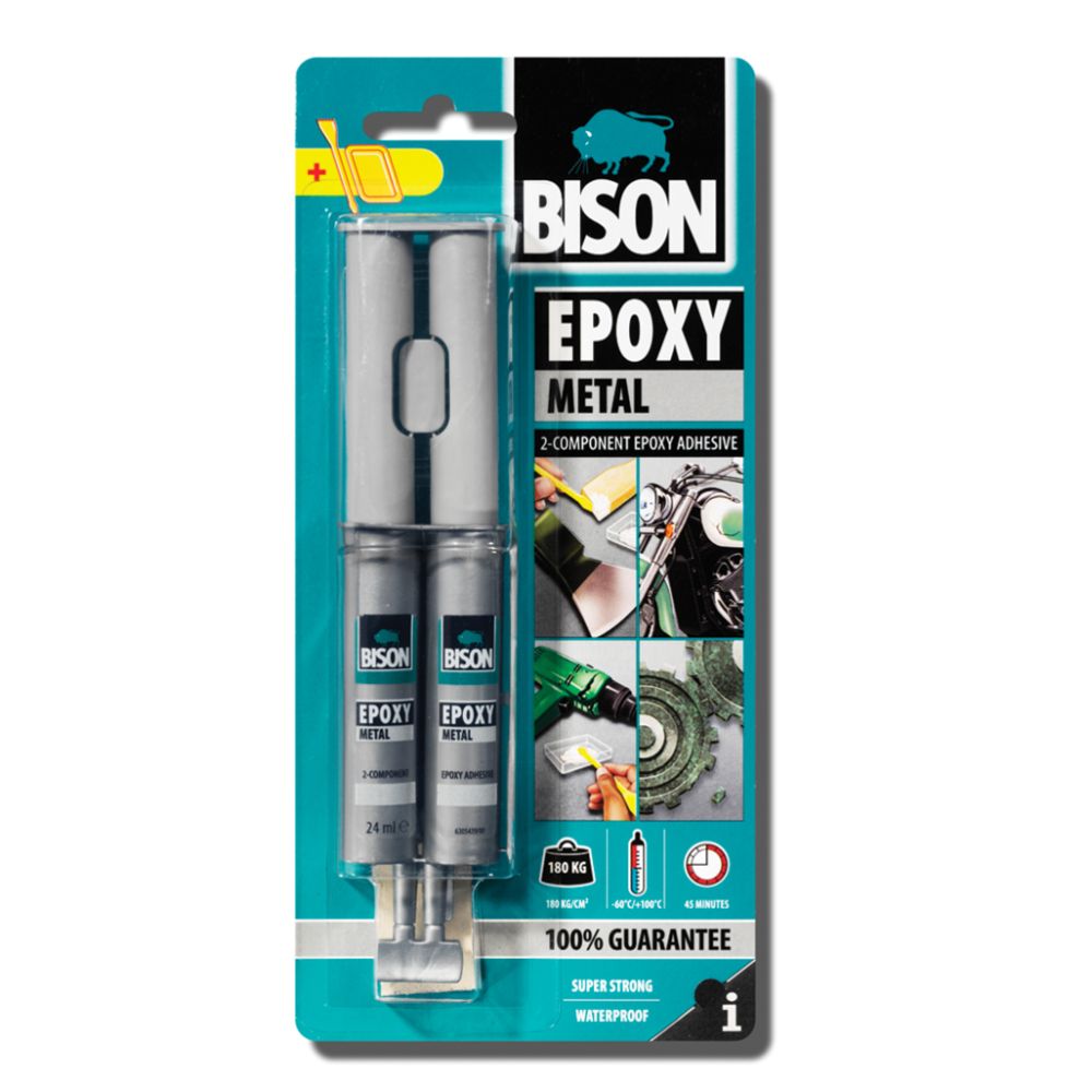 Bison Epoxy Metal kemiallinen metalli 24 ml