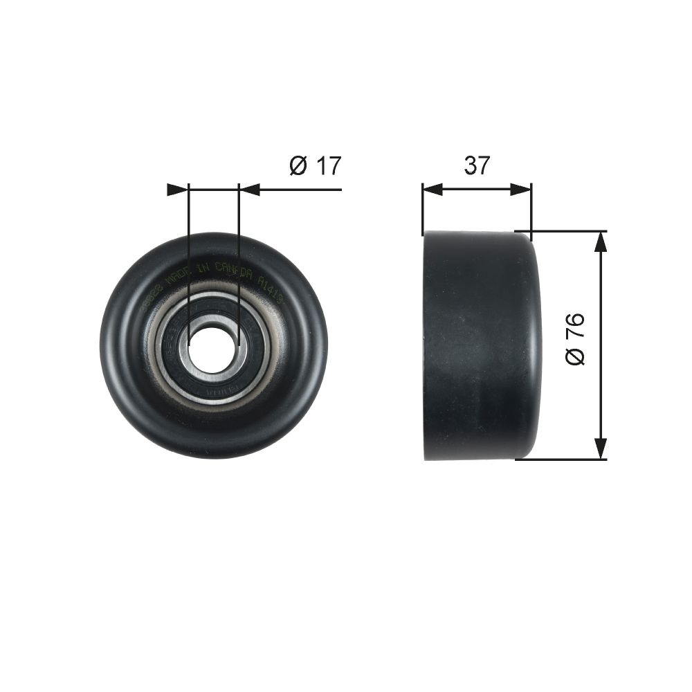 Styrrulle, multiribbrem 30-04532