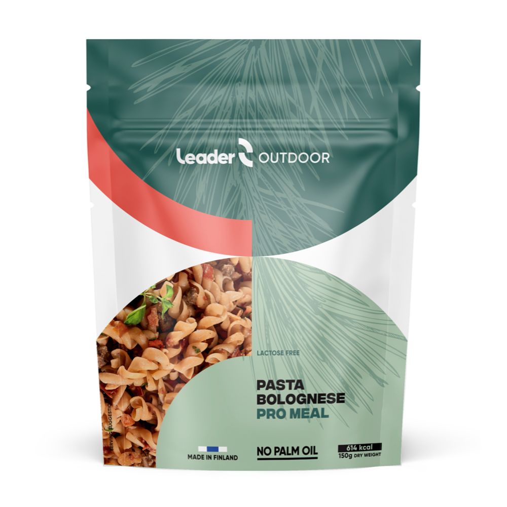 Leader Outdoor retkiruoka ateria-aines Pasta Bolognese Pro 150g