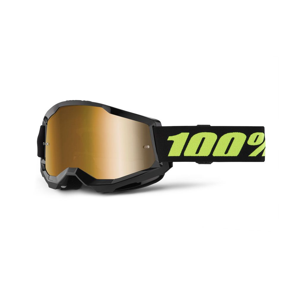100% Strata 2 Solar Eclipse crossglasögon guld spegellins
