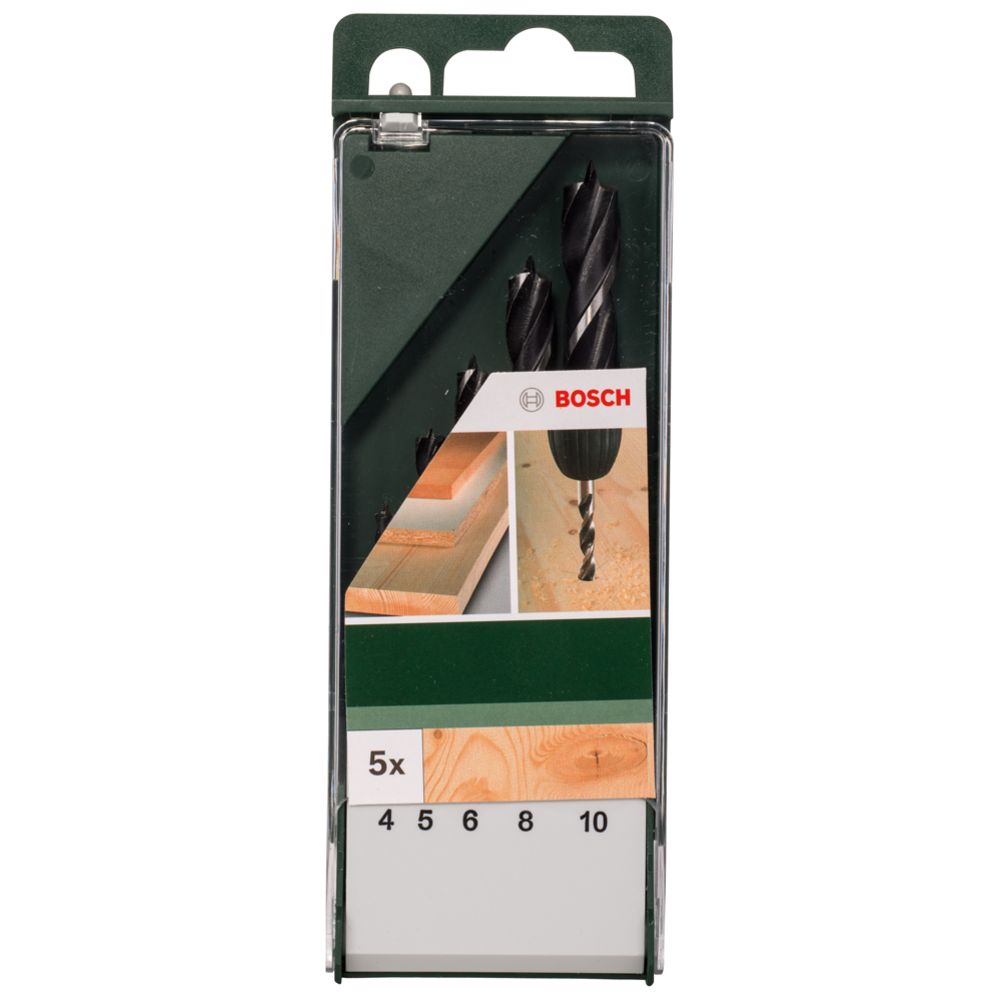 Bosch puiduspiraalpuuride komplekt 4/5/6/8/10 mm, 5 tk