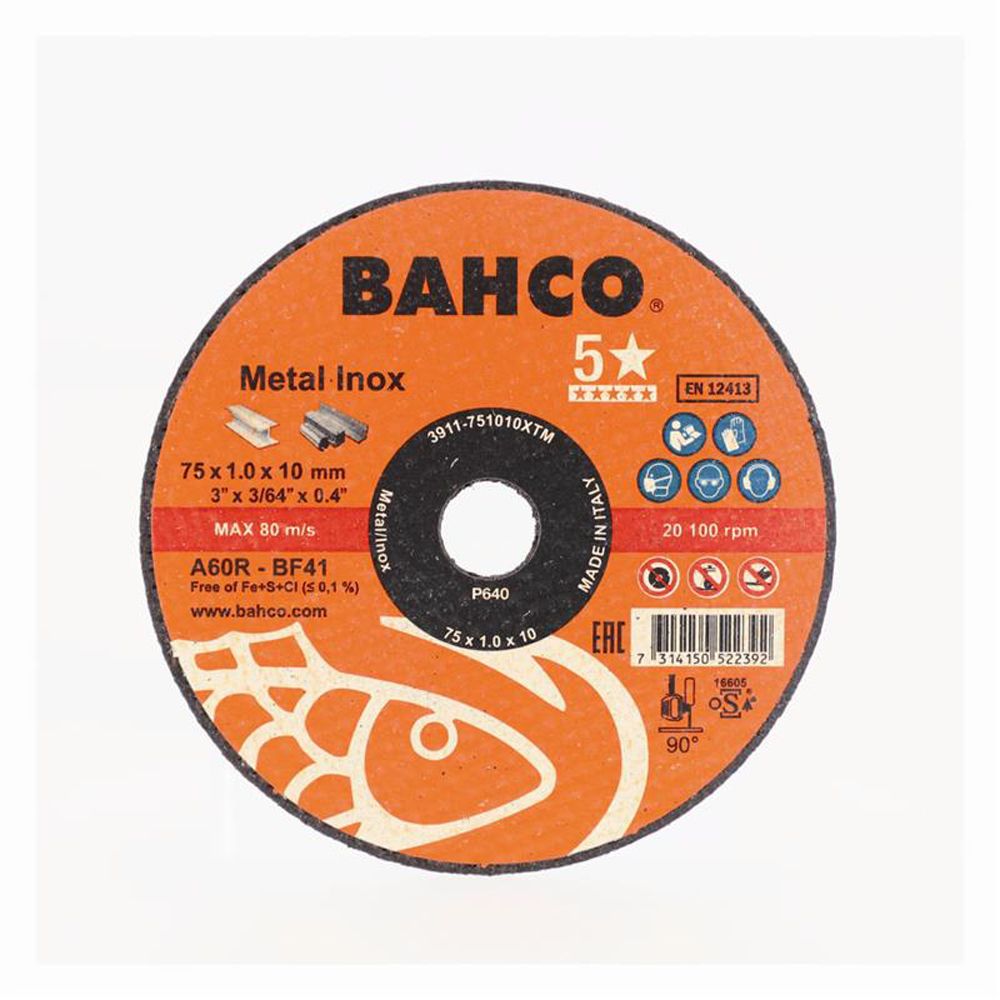 Bahco 3911-751010XTM lõikeketas, 75 x 1,0 mm, teras/RT