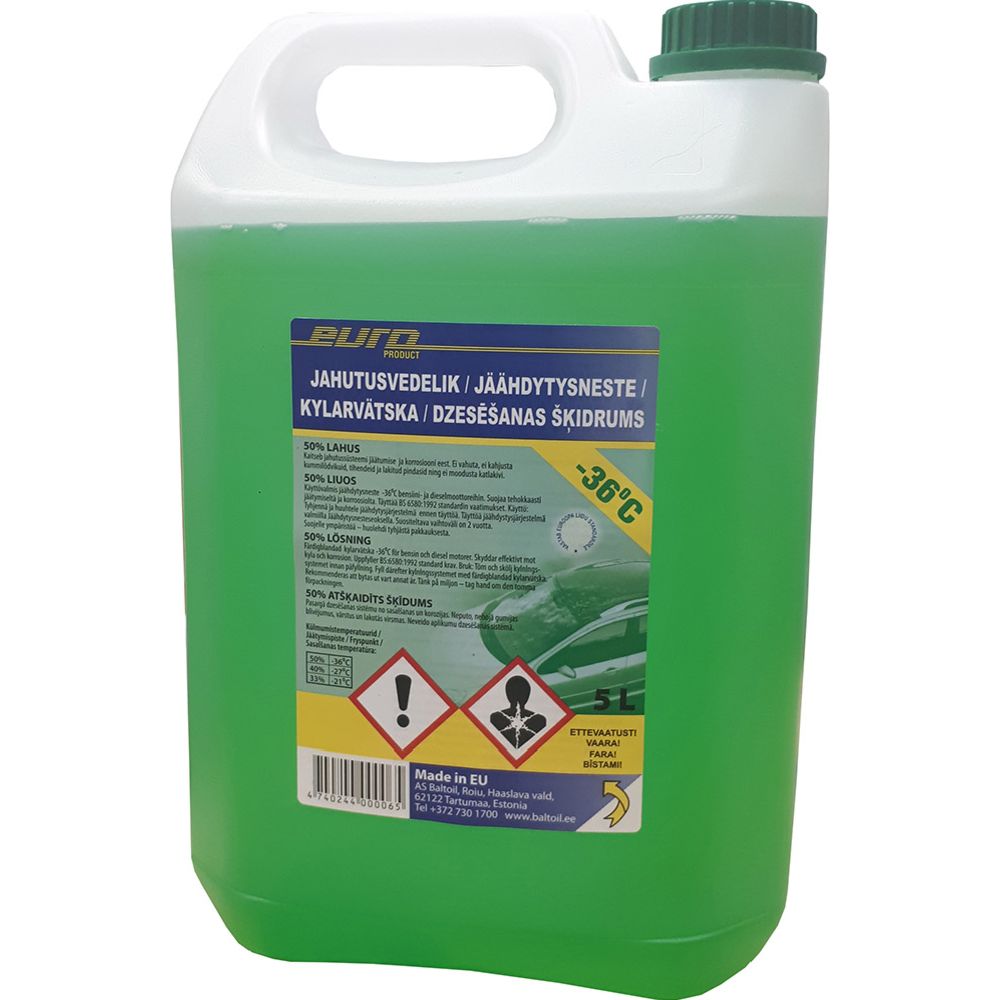Jahutusvedelik, 50%, roheline, 5 l