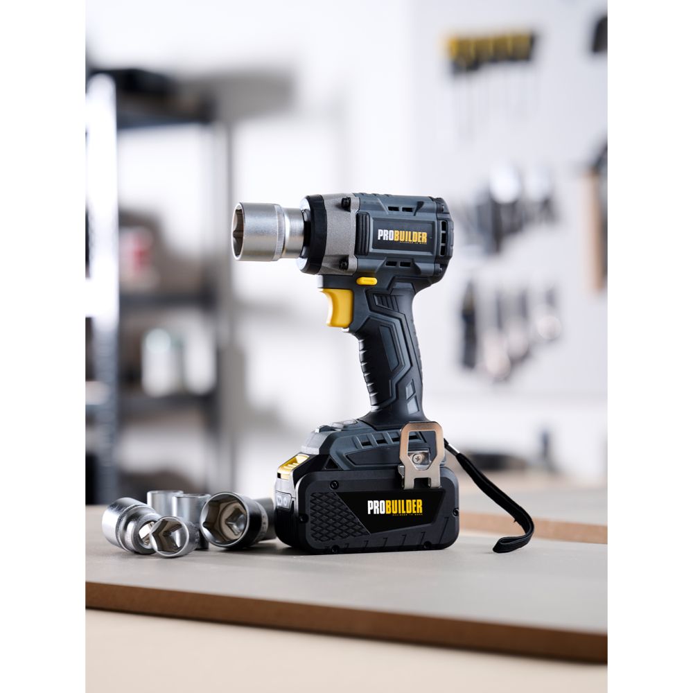 Probuilder harjadeta akulöökmutrikeeraja, 18 V, 350 Nm, ilma aku ja laadijata