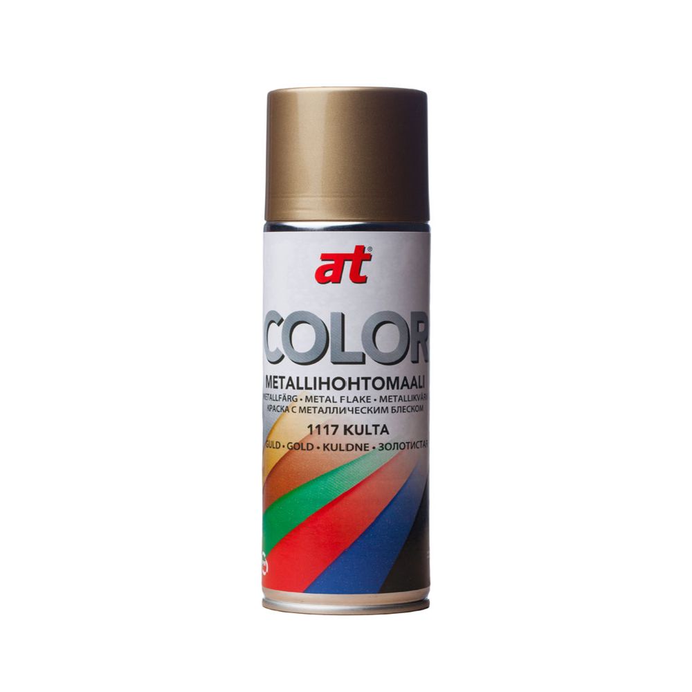 AT-Color Metallihohtomaali kulta 400 ml