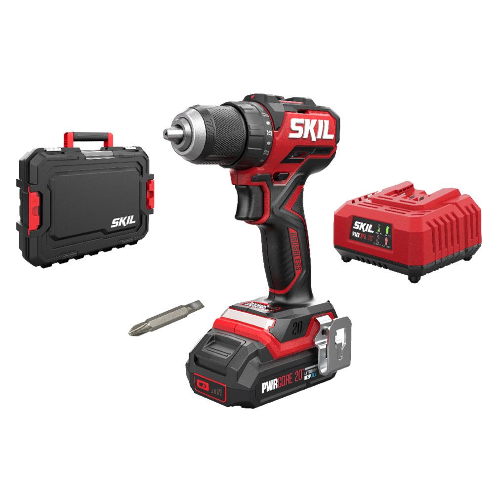 SKIL 3065 GA Compact brushless akkuporakone 20 V 2,0 Ah