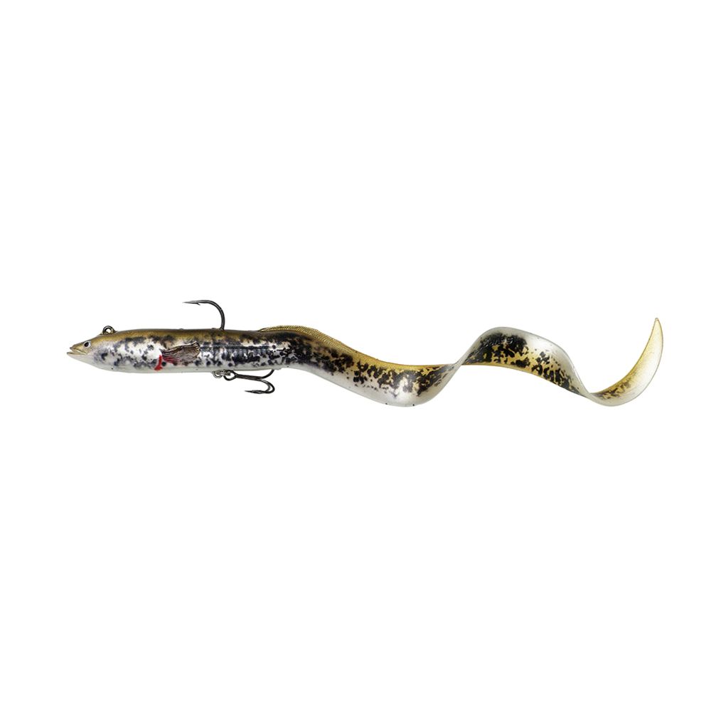 Savage Gear Rigged Real Eel haukijigi 30 cm väri: Olive Pearl