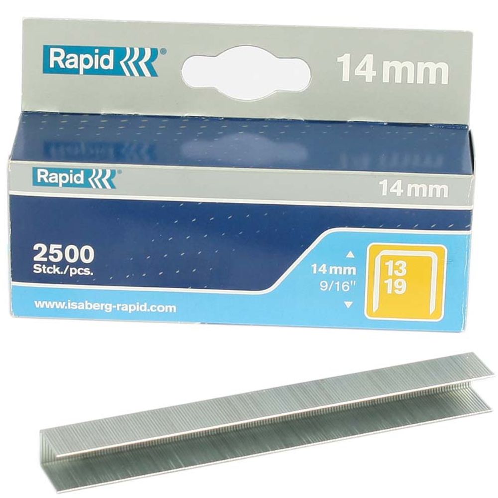 Rapid No 13 finewire klambrid, 14 mm, 2500 tk