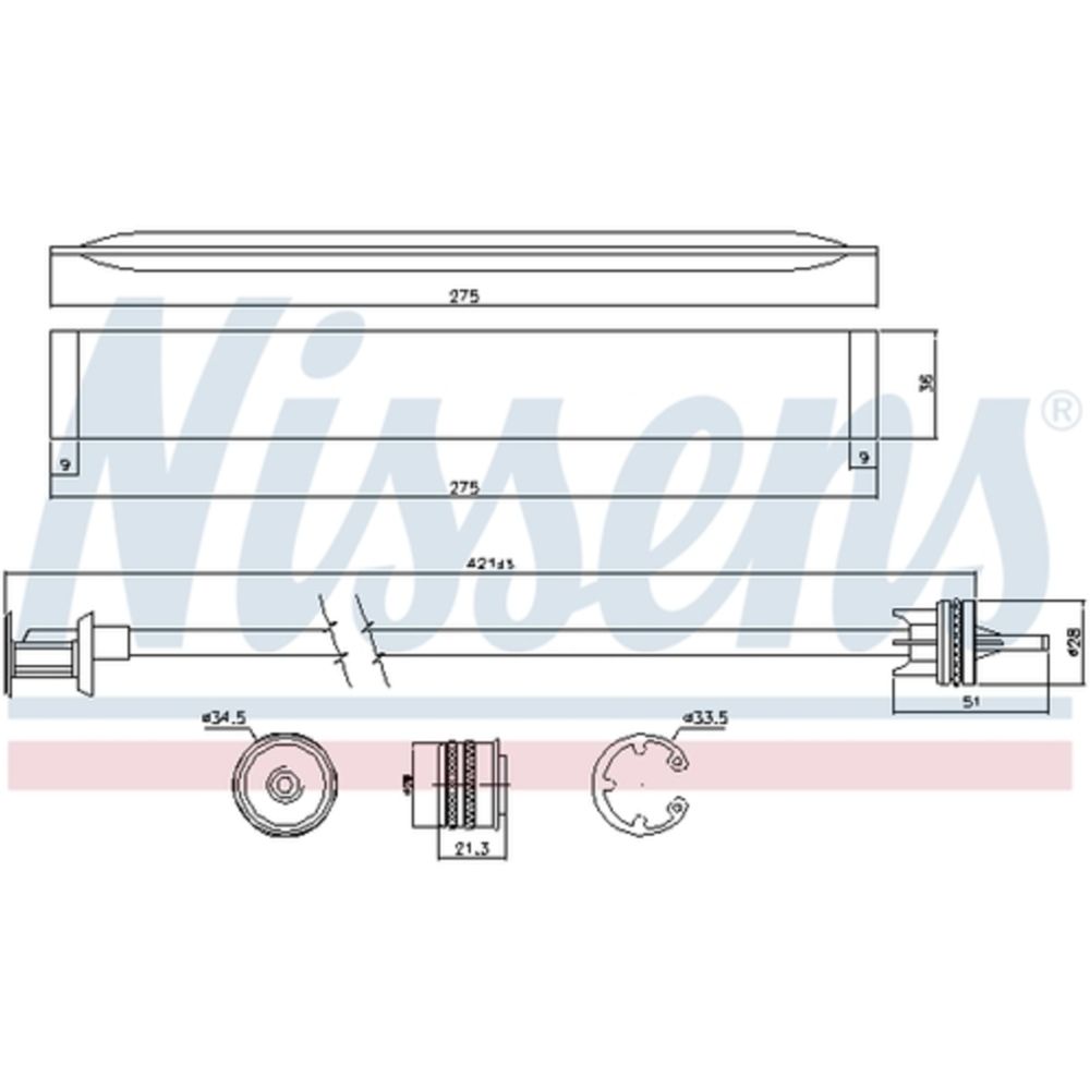 Ilmastointilaitteen kuivain 30-00172