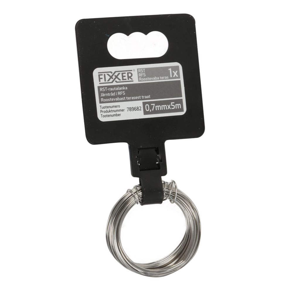 Fixxer® roostevabast terasest traat  0,7 mm 5 m