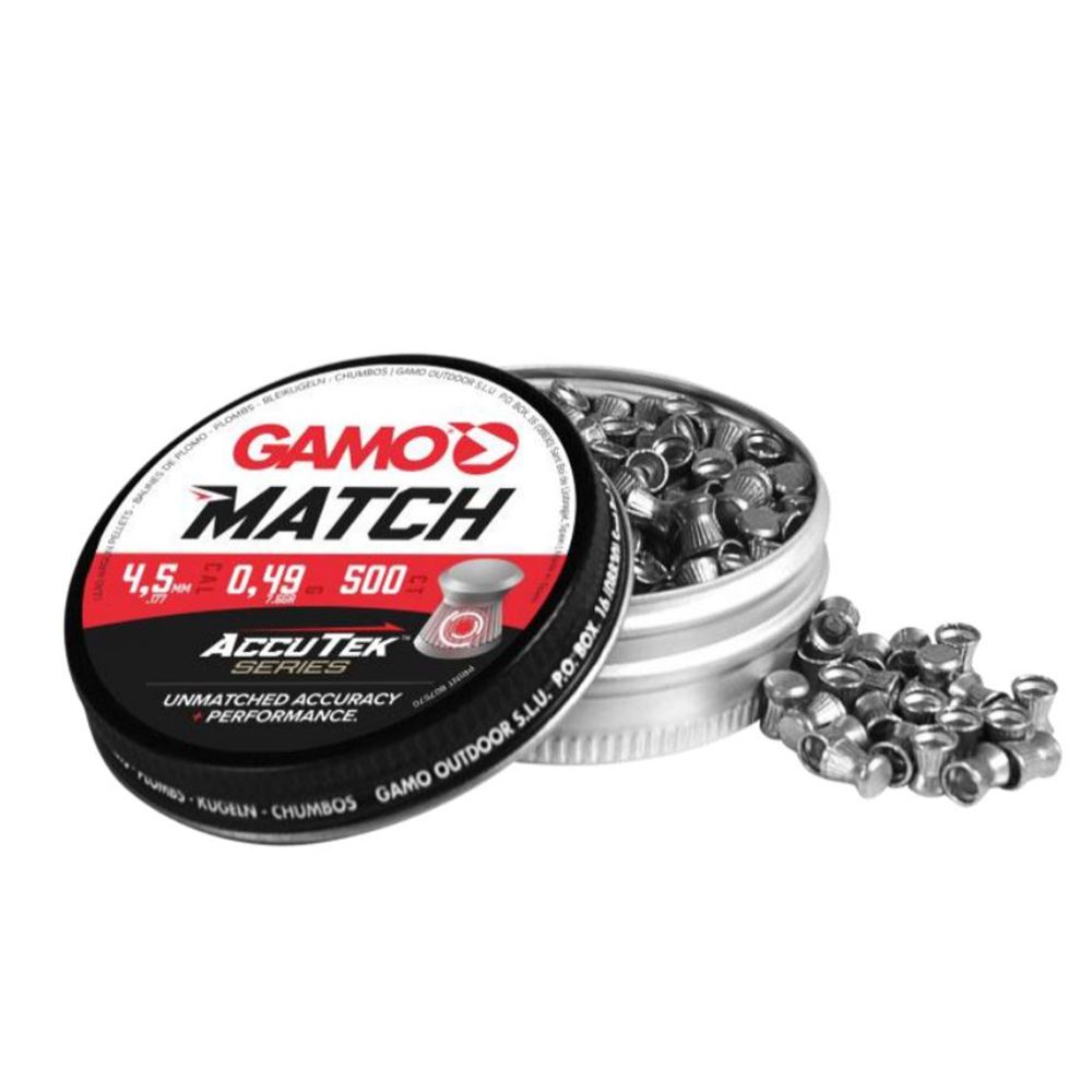 Gamo AccuTek Match 4,5 mm luoti 500 kpl