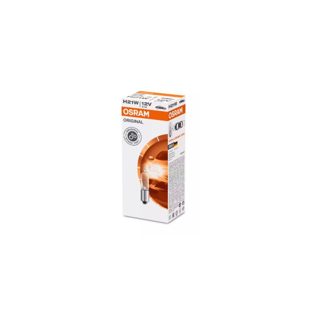Osram BAY9s-pirn 12 V 21 W H21W halogeen 10 tk