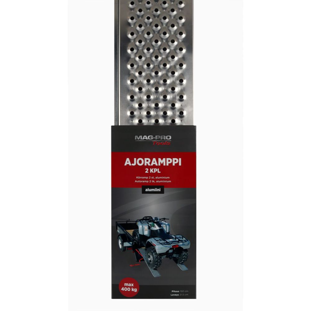 Mag-Pro Tools Ajoramppipari alumiini 150 cm x 21,5 cm 400 kg