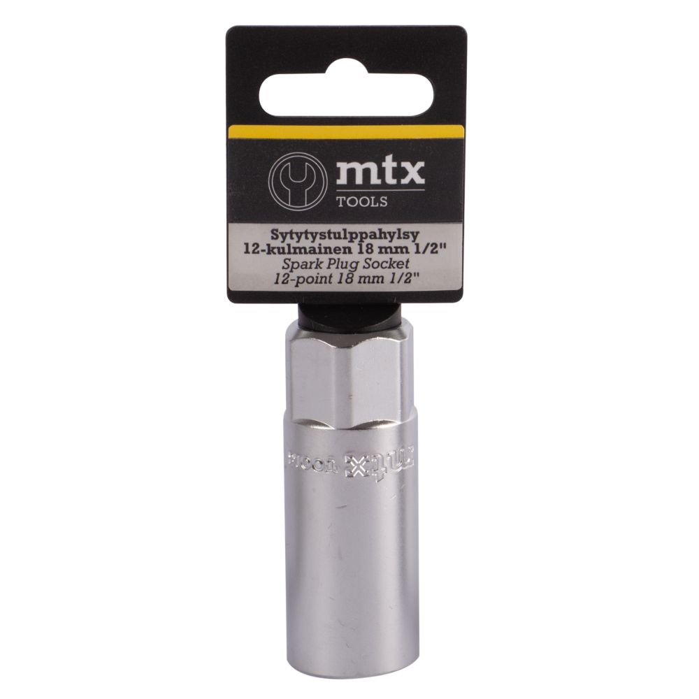 MTX Tools tändstiftshylsa 12-kant 18 mm 1/2"
