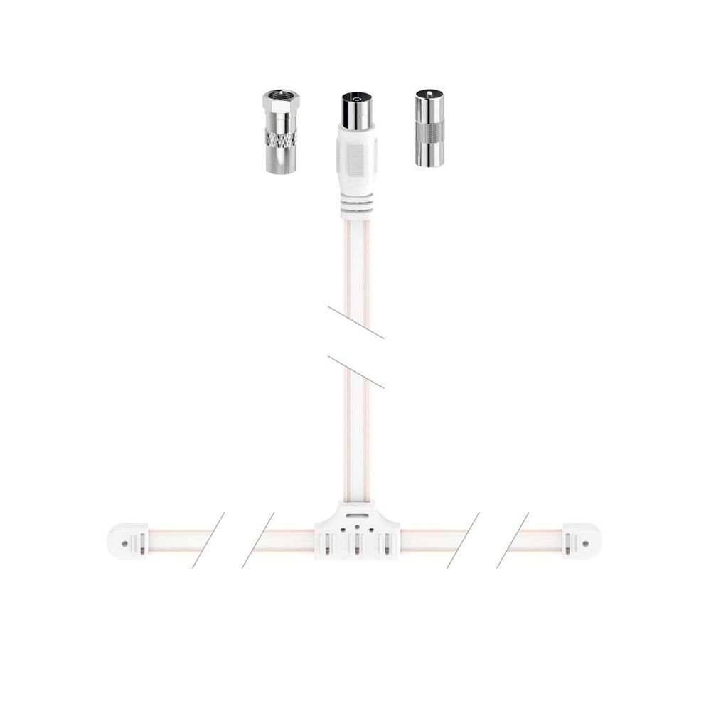 Hama Dipoliantenni, FM, DAB+, DVB-T2 HD, 1,75 m