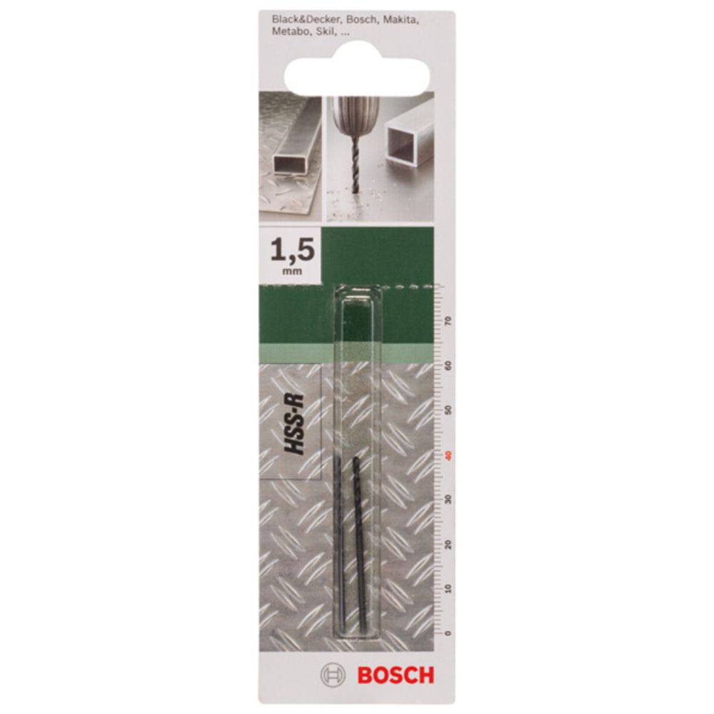 Bosch HSS R metalliporanterä 1,5 mm 2 kpl