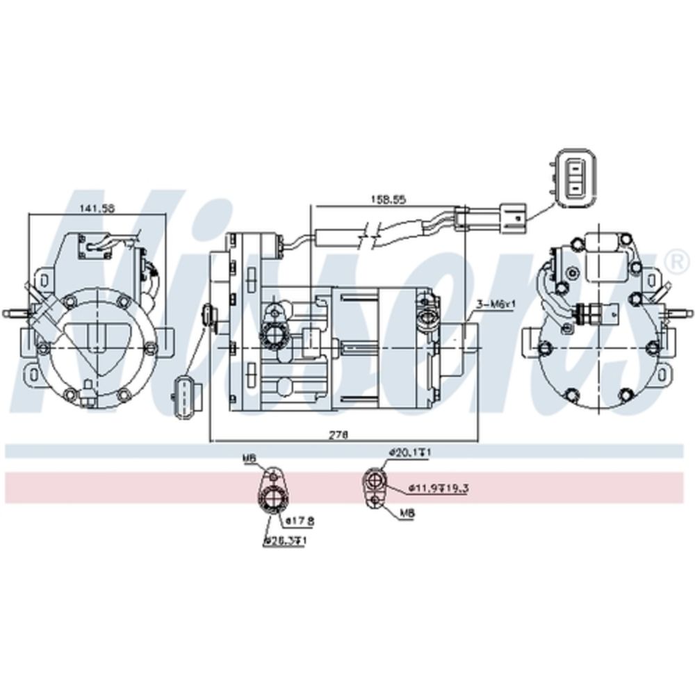 Ilmastointilaitteen kompressori 30-04732