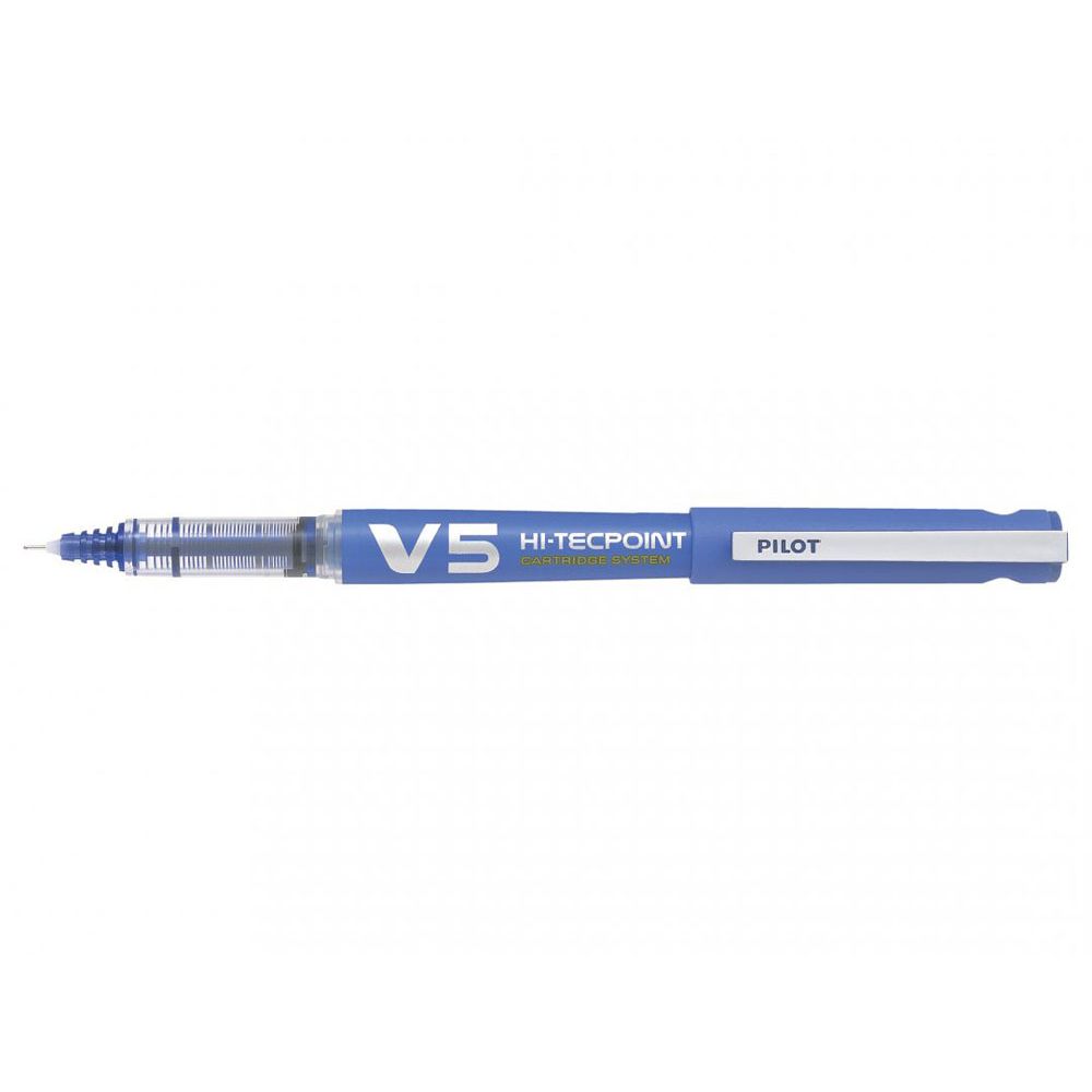 Pilot V5 Hi-Tecpoint kuulakärkikynä nestemäinen sininen muste 0,5 mm