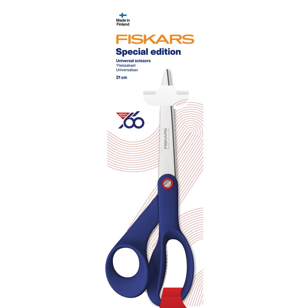 Fiskars universalsax blå 21 cm
