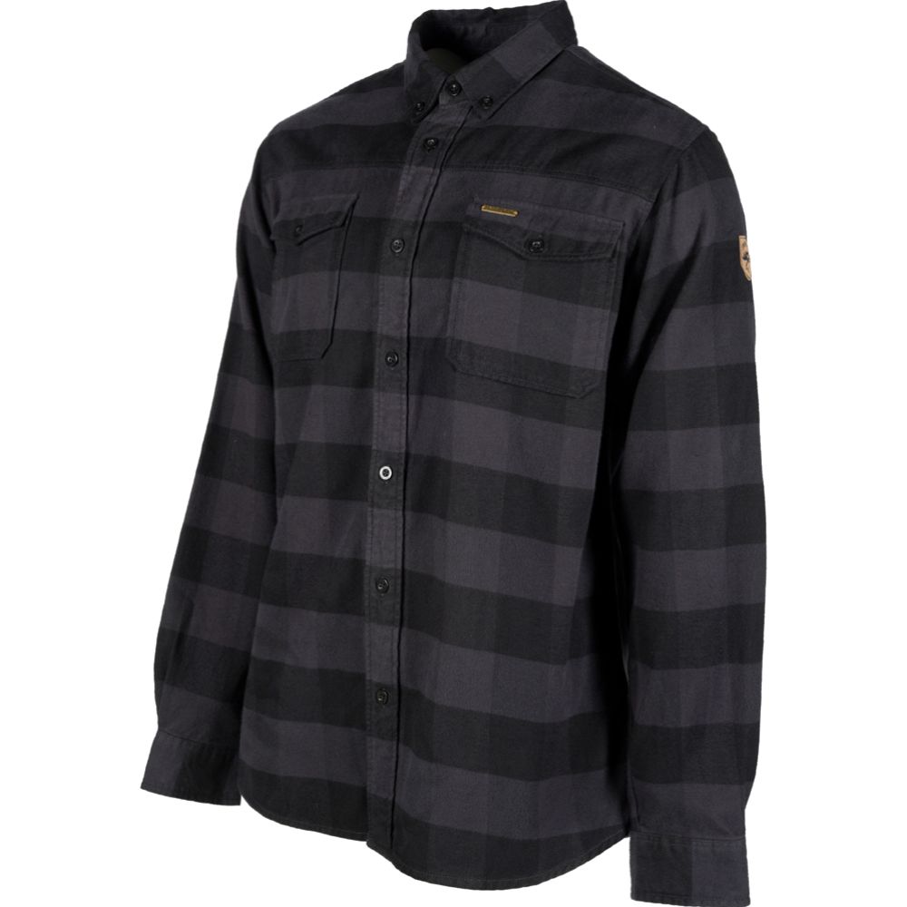 JahtiJakt Jouni flanelliruutupaita harmaa/musta