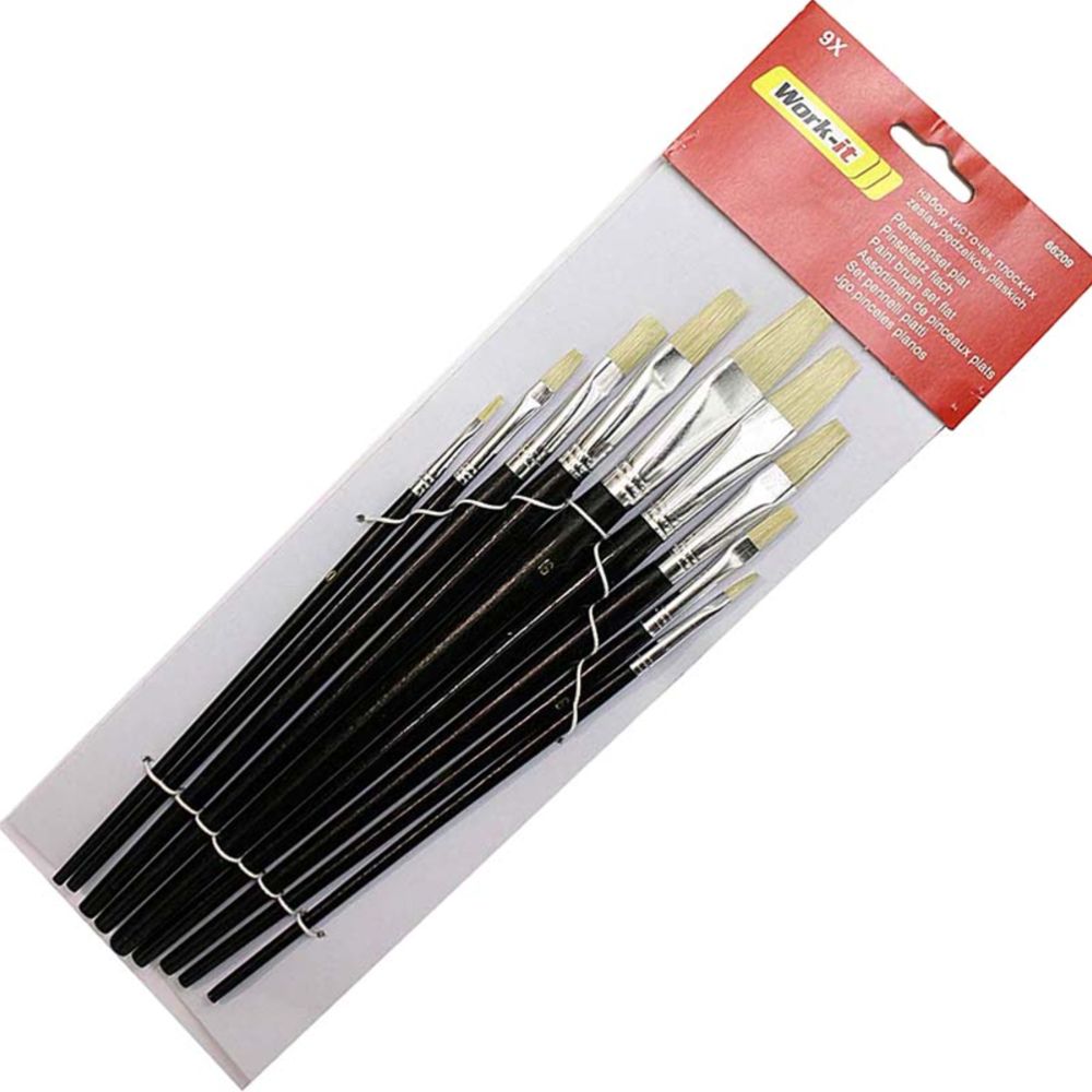 Procat kunstnikupintslid lapik ots 9 tk