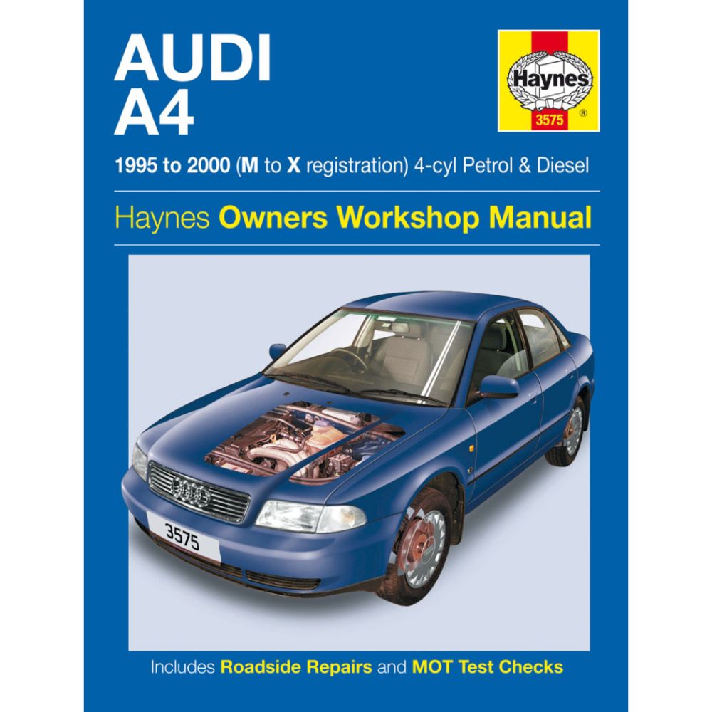 Korjausopas Audi A4 95->00 englanninkielinen