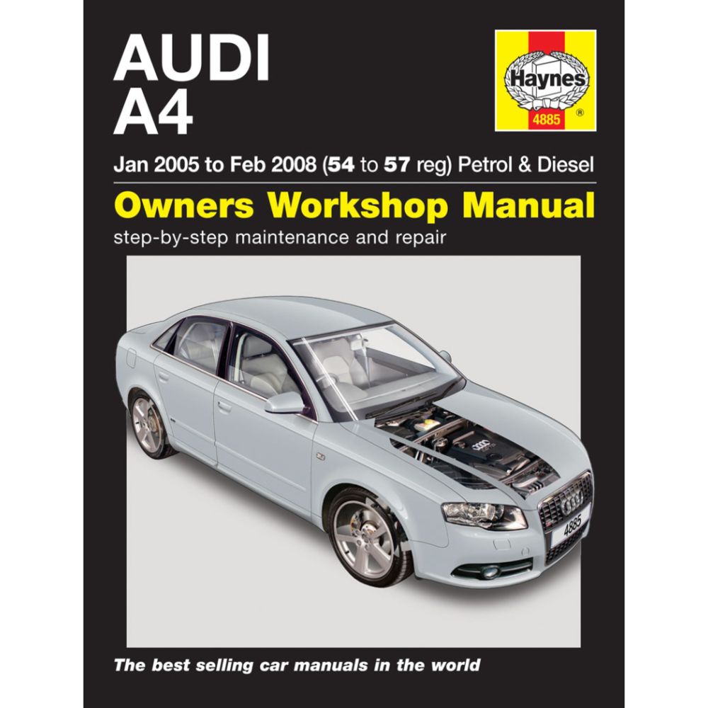 Korjausopas Audi A4 05-08 englanninkielinen