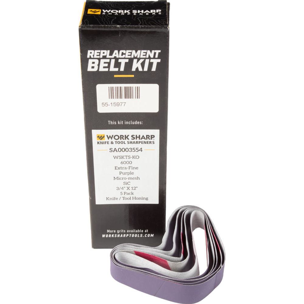 Work Sharp Ken Onion Edition teroittimen hiomanauhat liila 6000 5 kpl