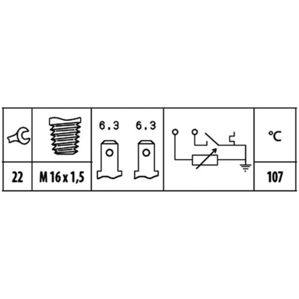 Sensor, kylvätsketemperatur 37-3408