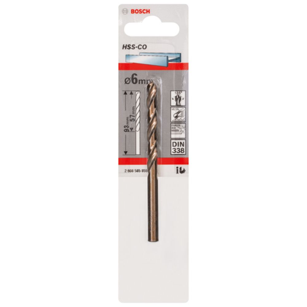 Bosch HSS-Cobolt metallborr 6,0 mm