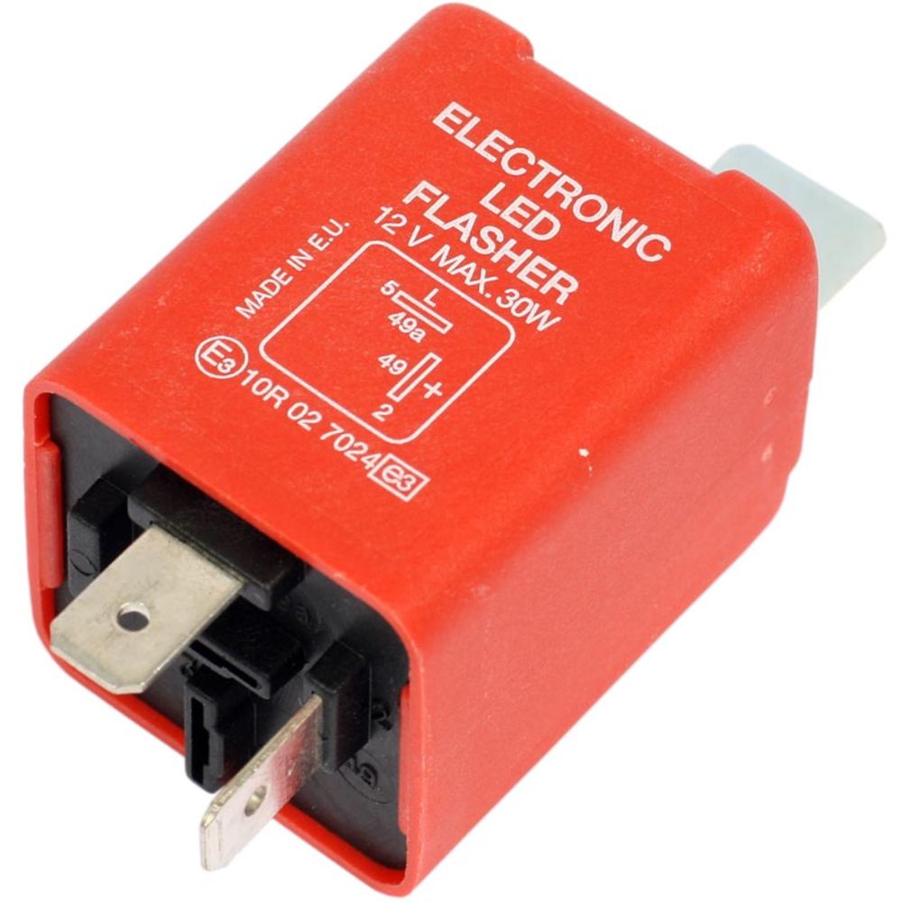 Blinkersrelä LED 12V <30W 2-polig (L/+)