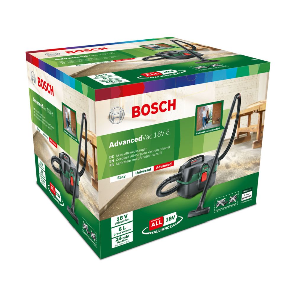 Bosch AdvancedVac 18 V Solo akutolmuimeja