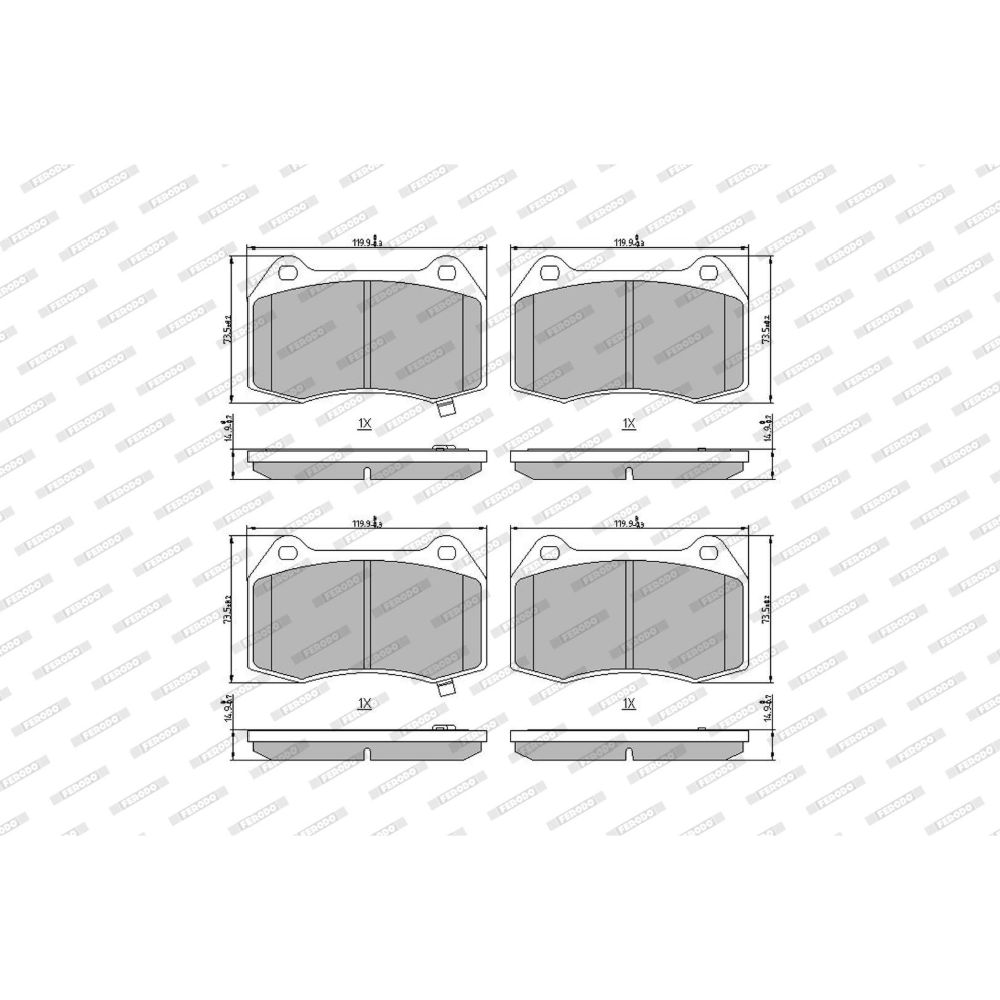 Piduriklotside komplekt 22-0748