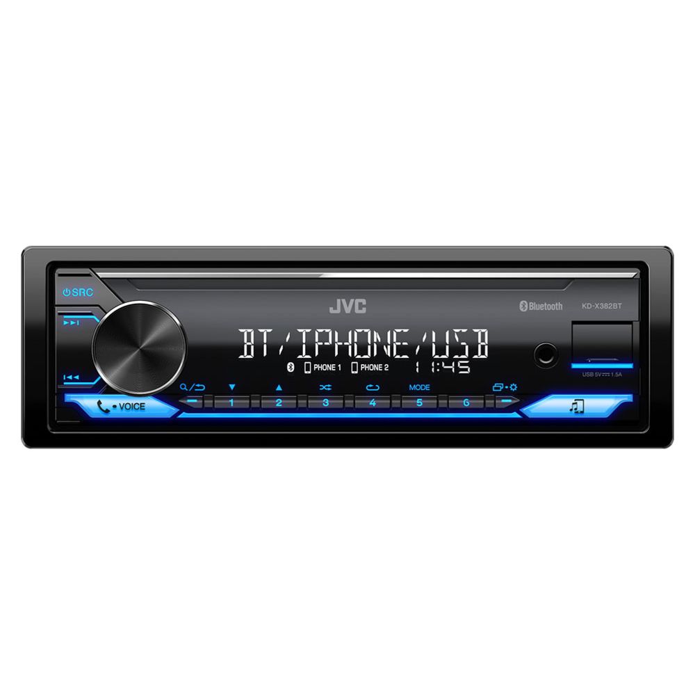 JVC KD-X382BT 1-din autosoitin