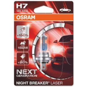 Osram Night Breaker Laser H7-polttimo +150% 12V / 55W