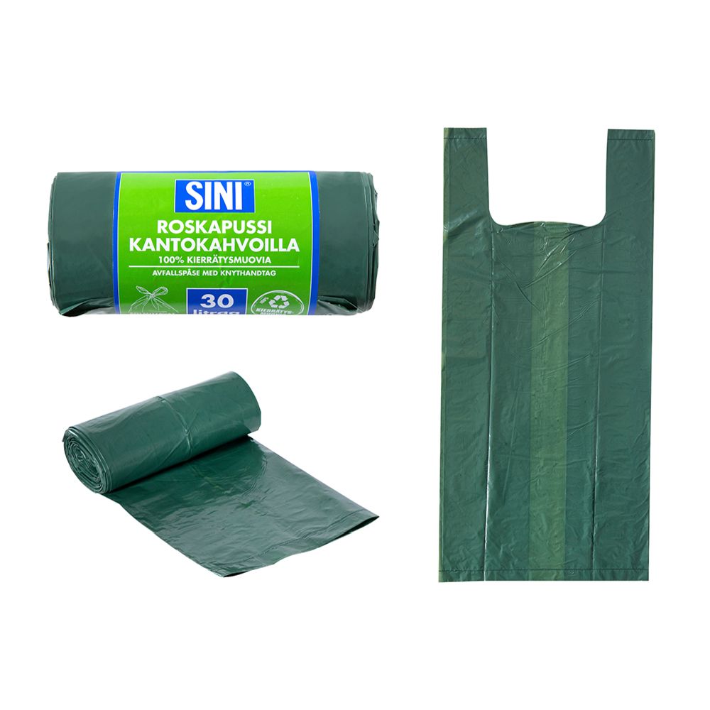 SINI roskapussi kantokahvoilla 30 litraa 20 kpl
