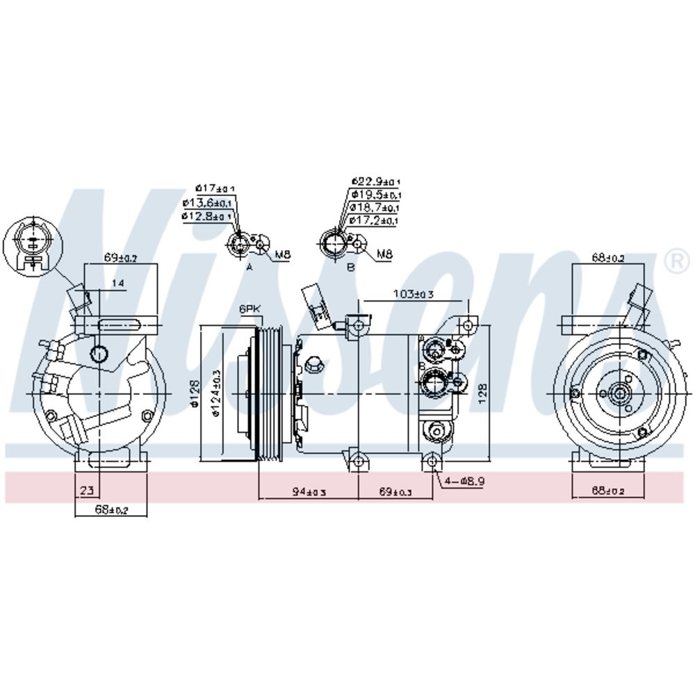 Ilmastointilaitteen kompressori 30-00356