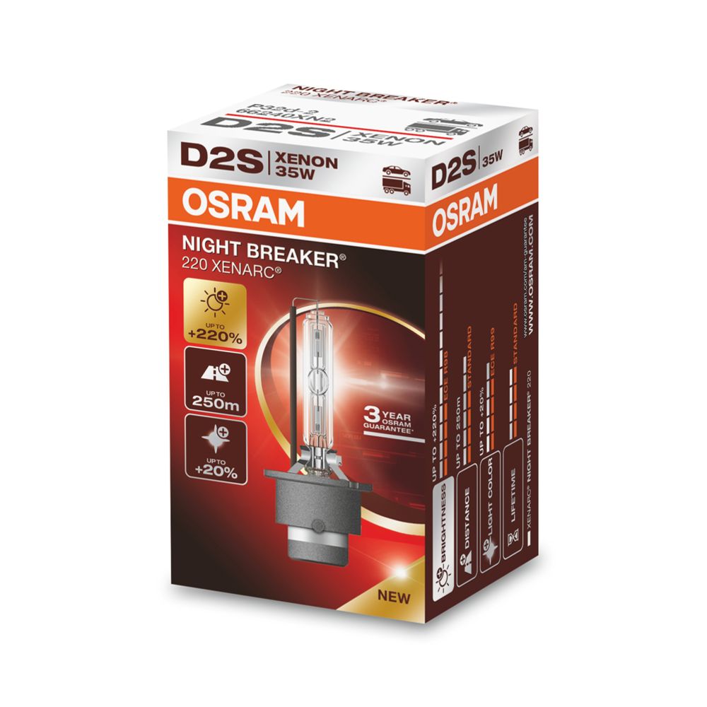 Osram Night Breaker Laser Xenarc Xenon-D2S +220% 85 V / 35 W