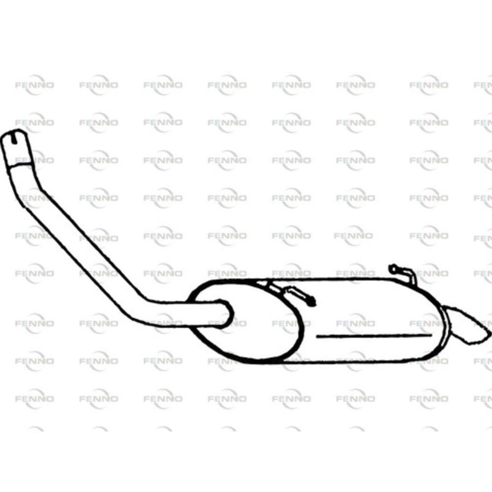 Bakre ljuddämpare 14-3048