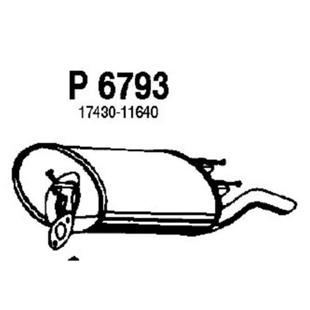 Takaäänenvaimentaja 14-6793