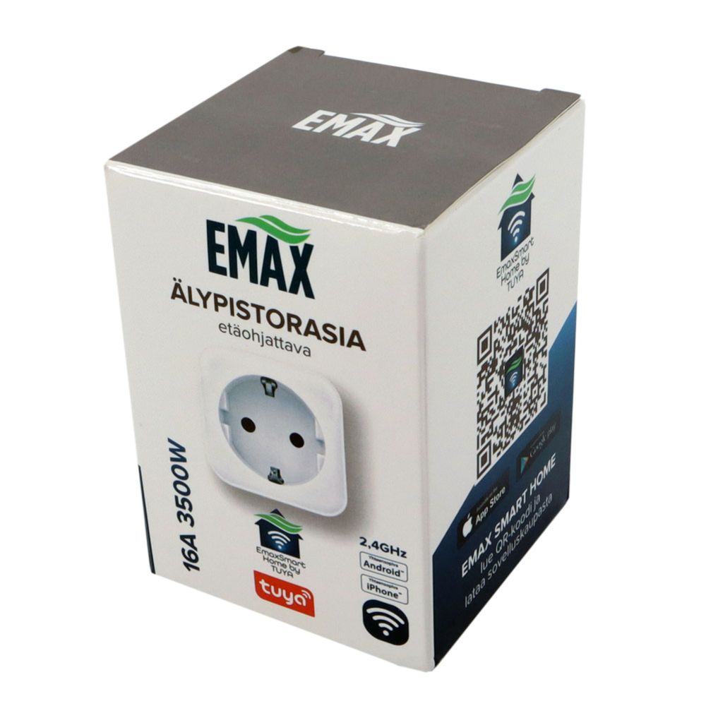 Emax älypistorasia energiankulutusmittarilla