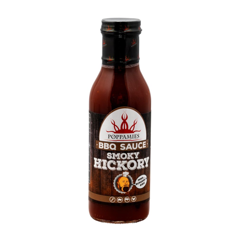 Poppamies BBQ Sauce Smoky Hickory grillikastike 410 g