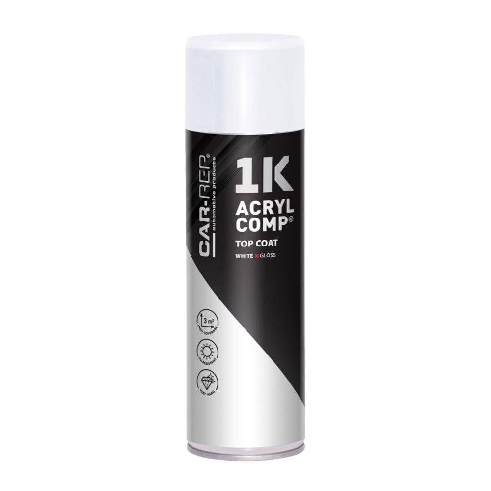 CAR-REP ACRYLcomp akrüülvärv valge läikiv 500 ml