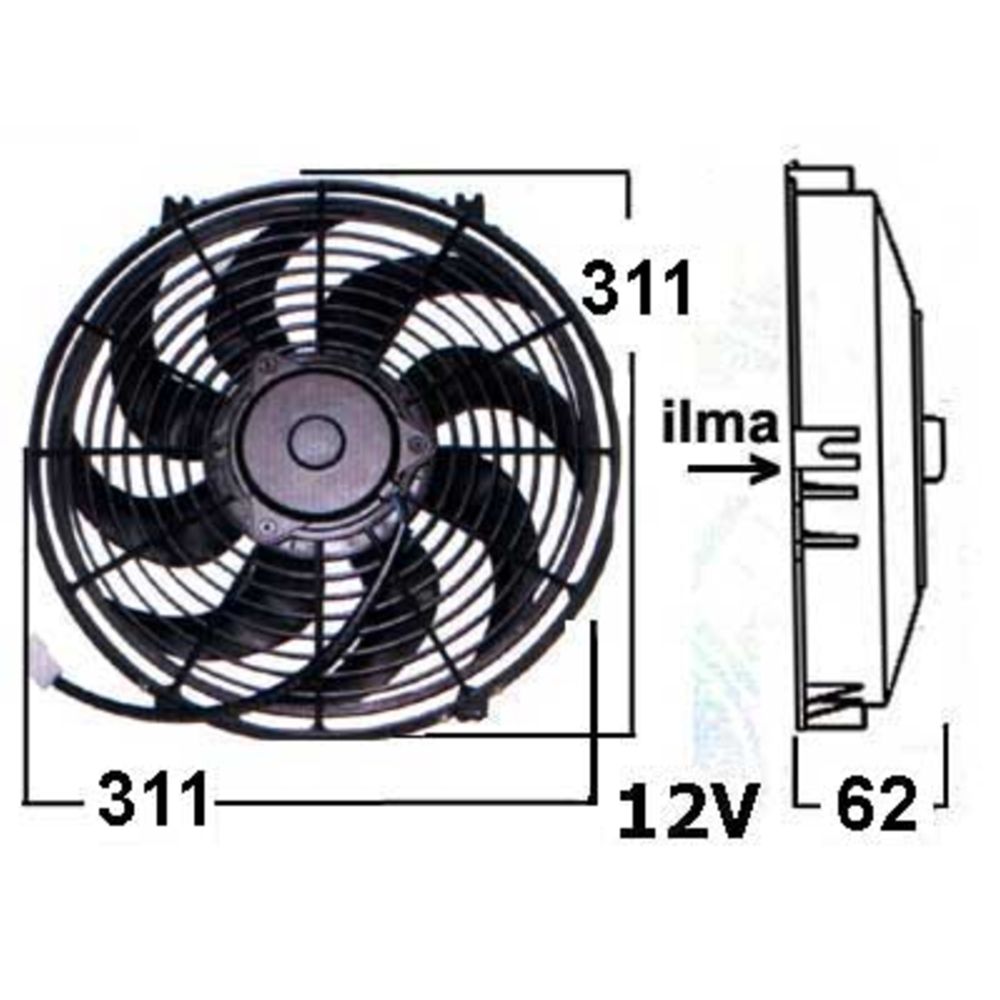 Mootorijahutuse ventilaator 48-0961