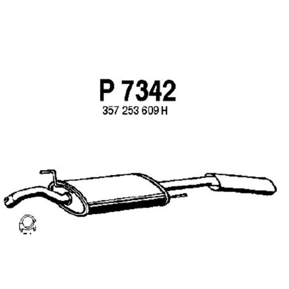 Takaäänenvaimentaja 14-7342