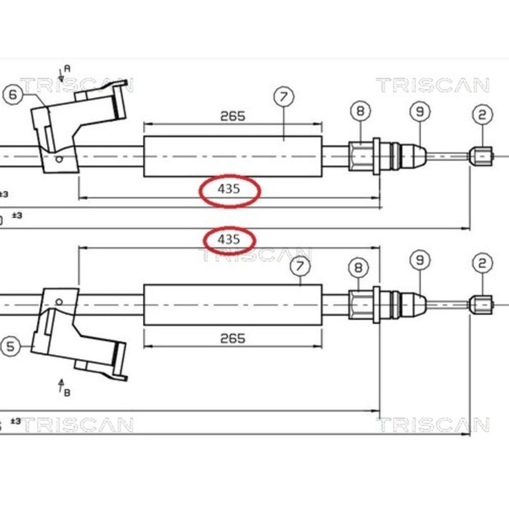 Handbromsvajer 24-7958
