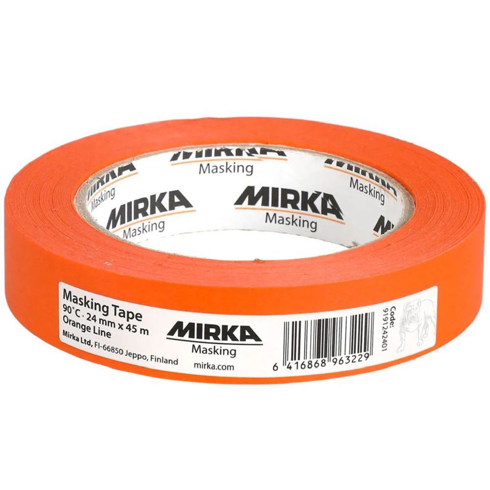 Mirka maskeringstejp bil orange 90 °C/30 min 45 m